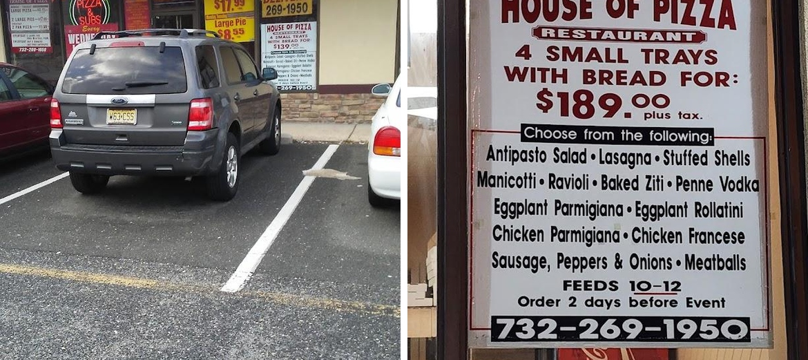 House of Pizza Menu